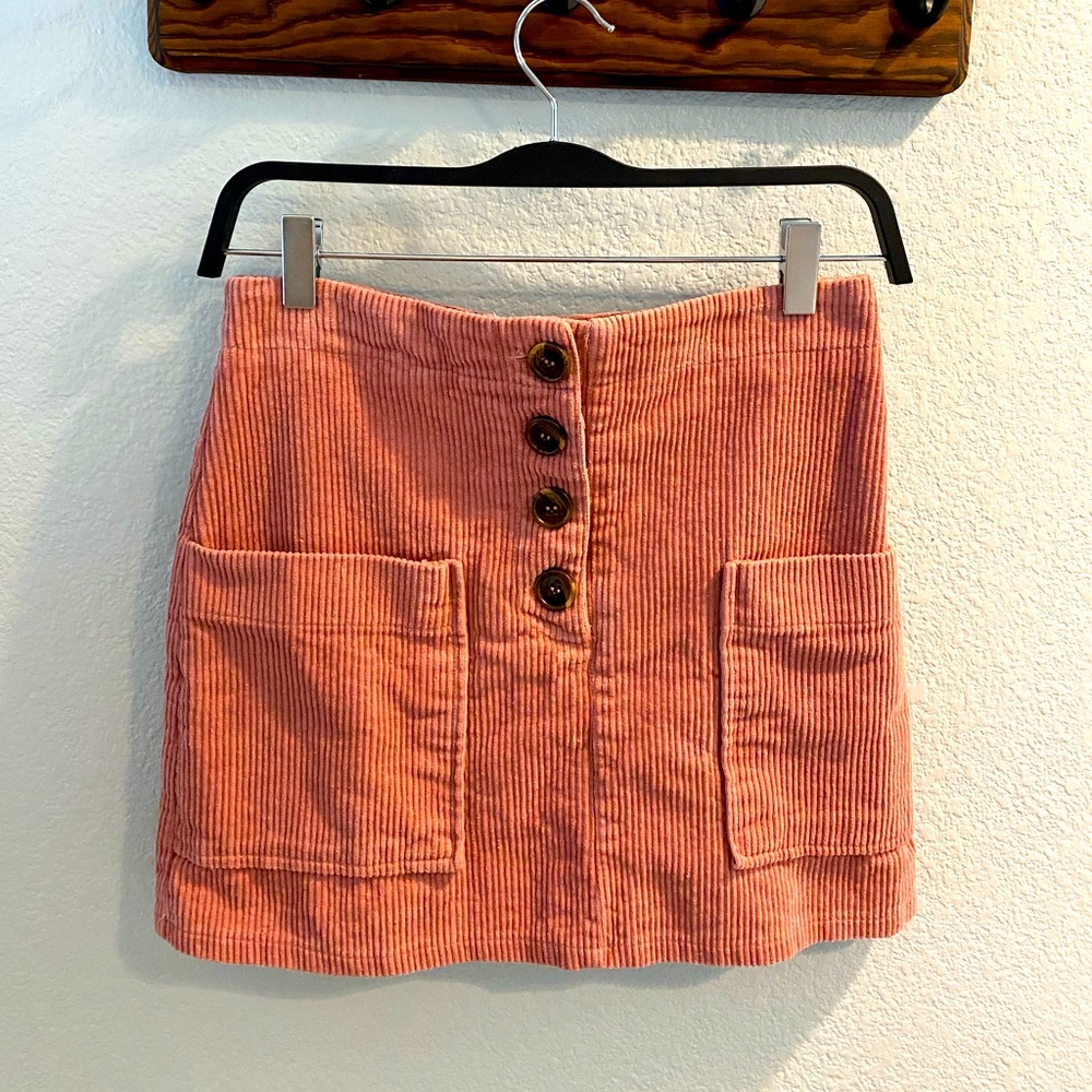 LELIS corduroy mini skirt